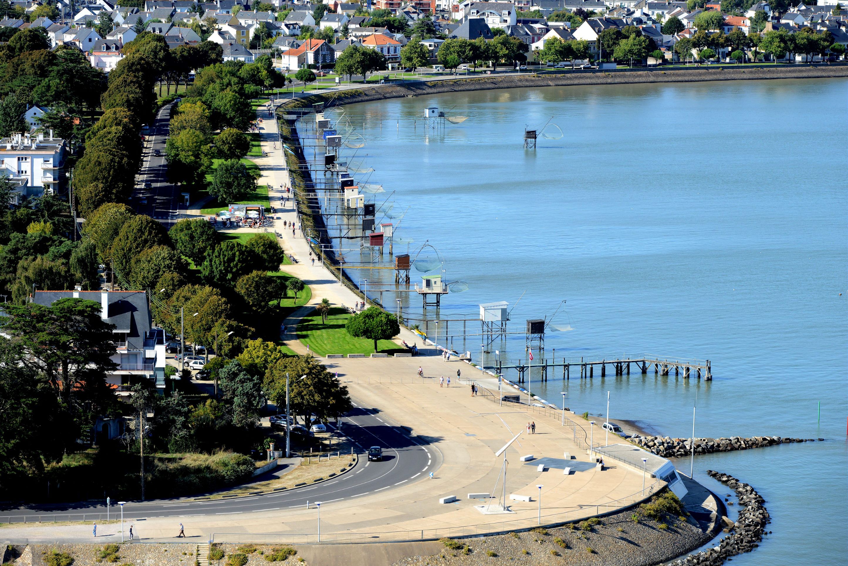 Vue aérienne de Saint-Nazaire, pêcheries