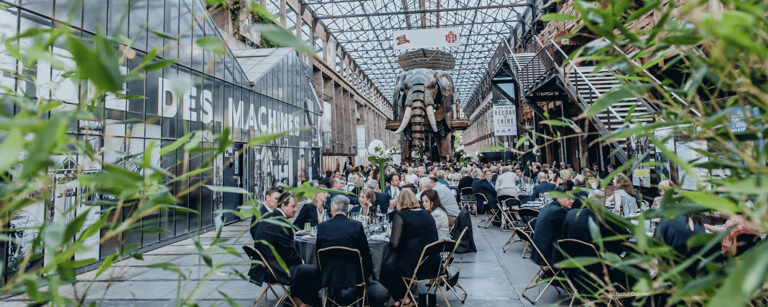 photo diner sous les nefs avec elephant nantes