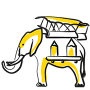 picto elephant nantes jaune