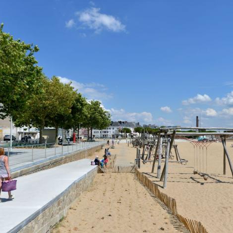 Saint-Nazaire, front de mer, jeux de plage