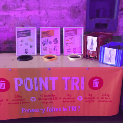 photo table de tri evenement