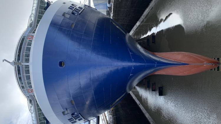 VISITE DES CHANTIERS NAVALS - SAINT-NAZAIRE RENVERSANTE