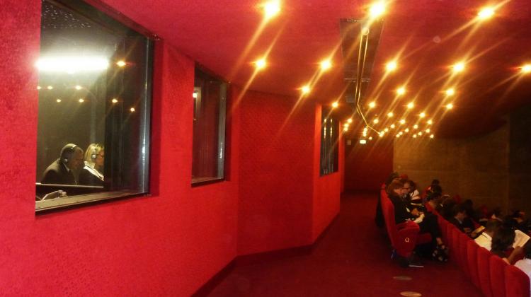 Arrière du salle de spectacle