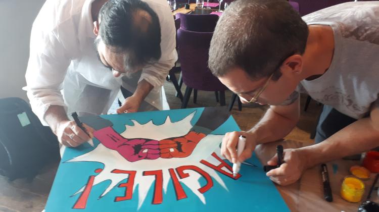 TEAM BUILDING ARTISTIQUE  « POP ART » - ARTIST TEAM