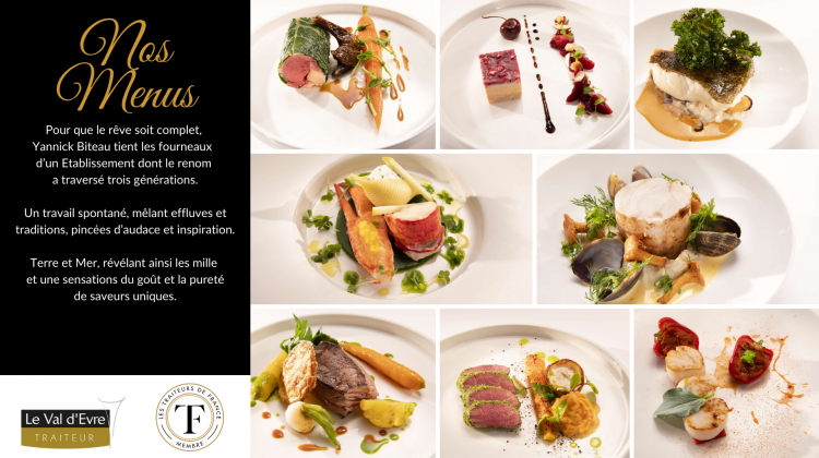 Menu du traiteur Le Val d'Evre traiteur